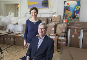 Carolyn and Dick Barry's collection will form the foundation of a museum bearing their name at ODU. Photo by Mark Rhodes